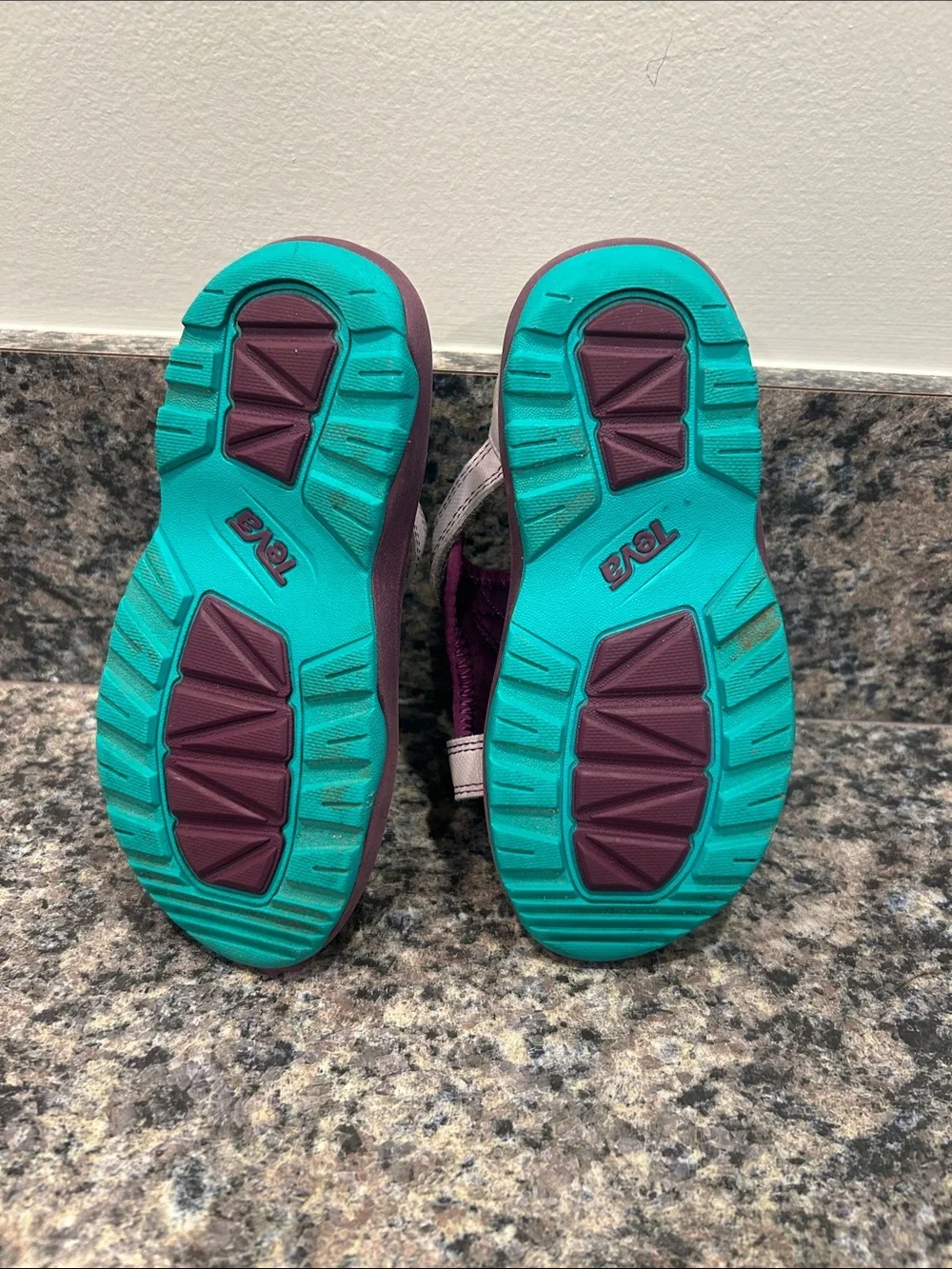 Teva Kids Purple and Teal Adjustable Strap Sandals